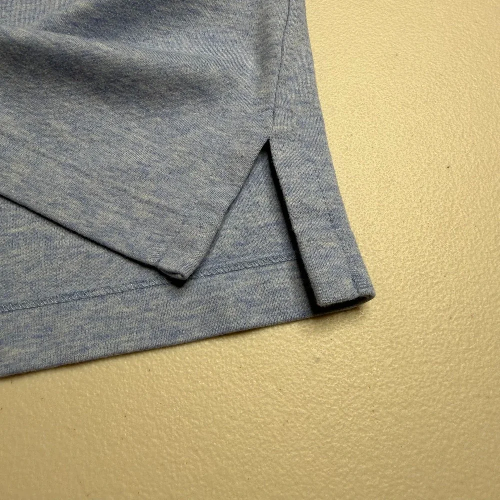 Polo Ralph Lauren Mens Small Classic Fit Polo Shirt Blue Heathered Short Sleeve